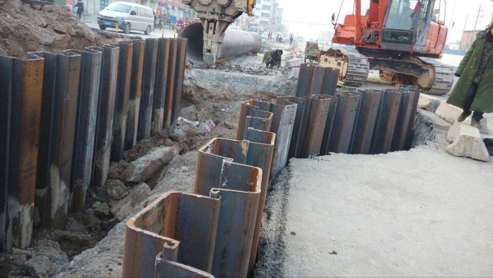 Steel Material U Type Hot Rolled Larssen Sheet Pile for Building Construction