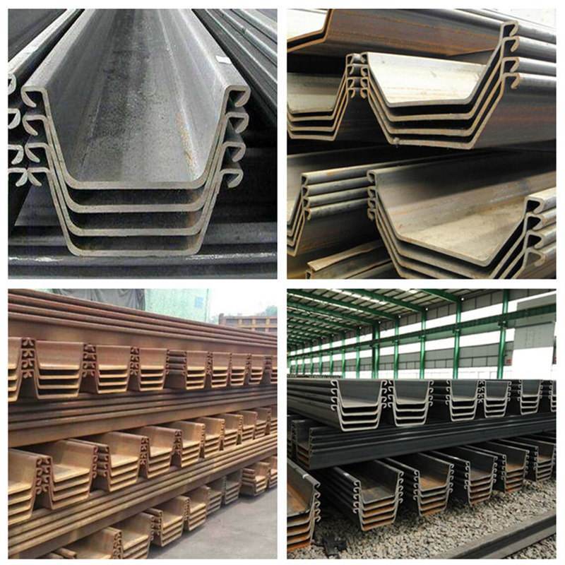 Building Material U-Shaped Steel Sheet Pile for River in Warehouse Price