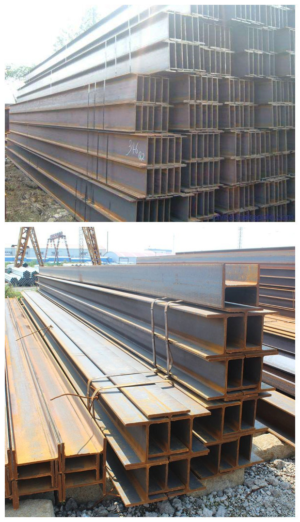 Q235B Q345b Structural Steel Wide Flange Beam Hot Rolled H Section Beam for Building